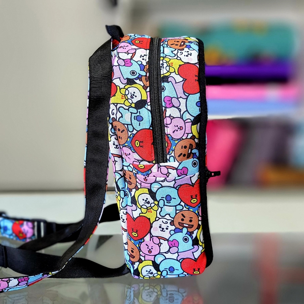 Bts Bt21 Collage Mini Backpack Gem